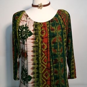 Annalee + Hope  green flowy top